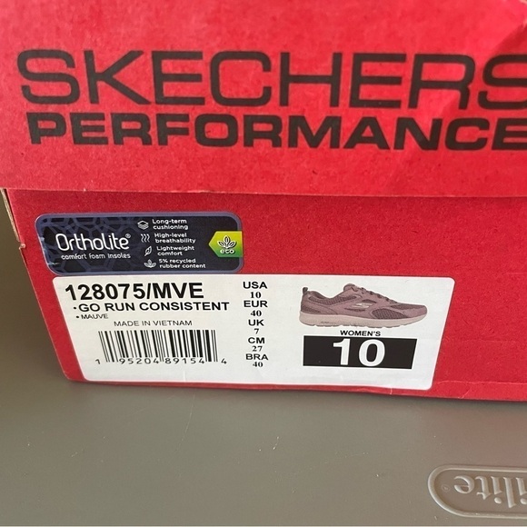 NWT Skechers GO RUN Consistent Energize Sneakers Mauve Womens - Picture 4 of 4